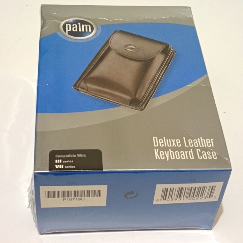 Palm Deluxe Leather Keyboard Case lll & Vll Compatible Rare Vintage New Sealed
